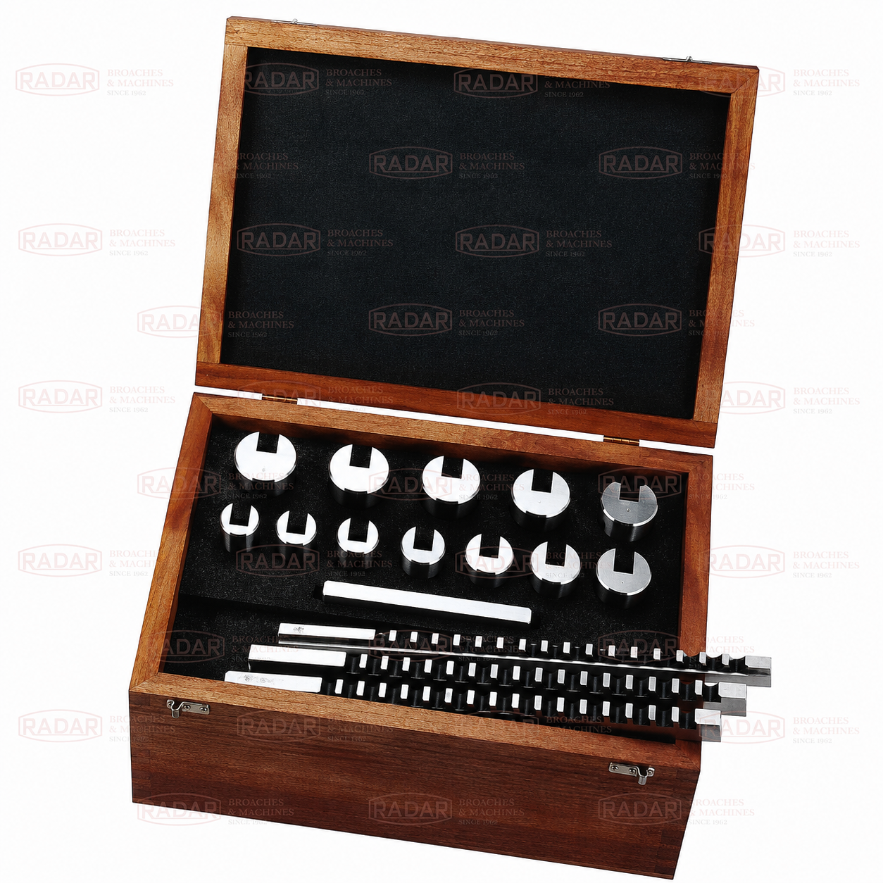 Radar keyway broaches and broach sets