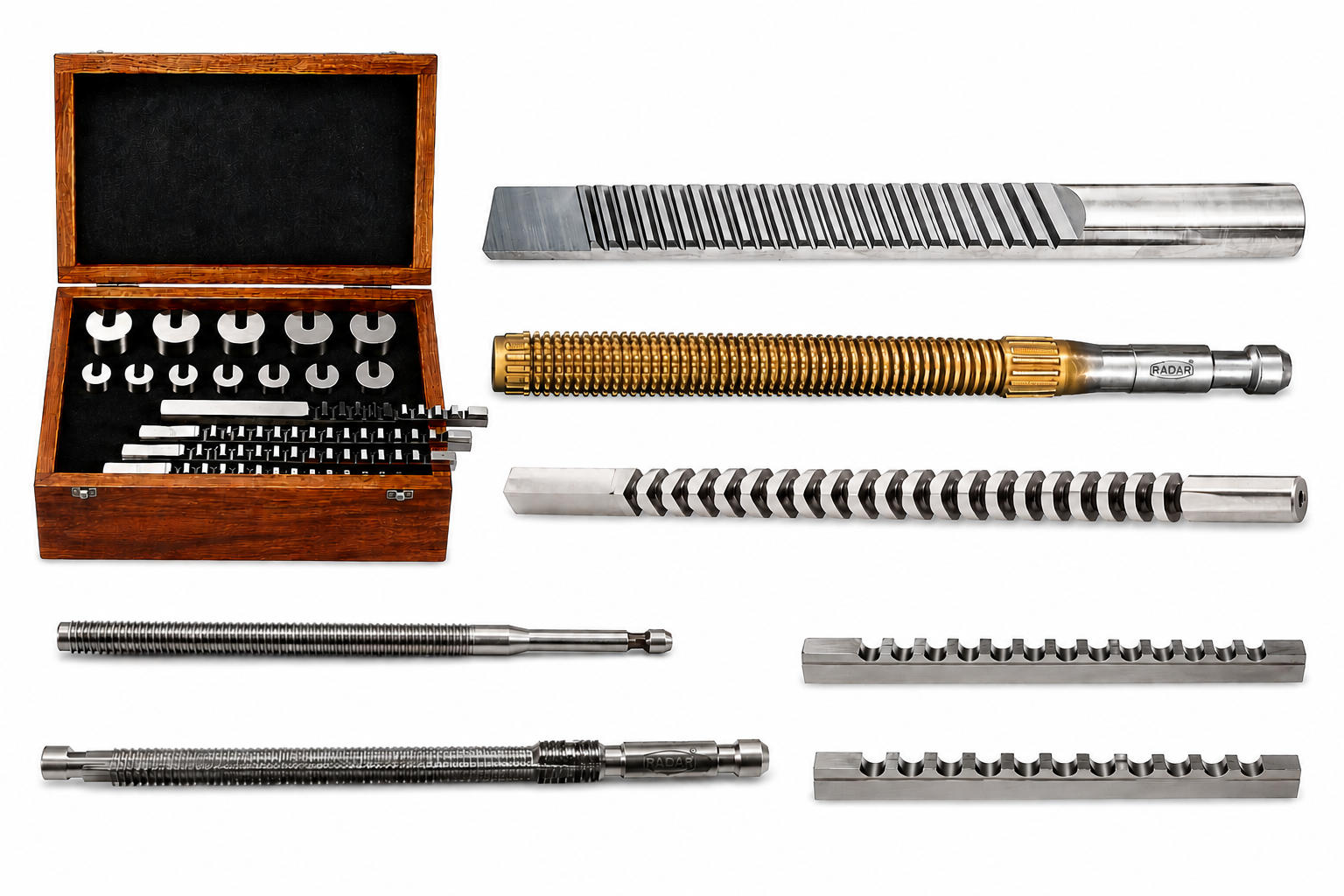 Radar precision broaching tools